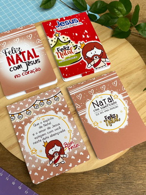 Bloquinho personalizado natal 14x9 cm