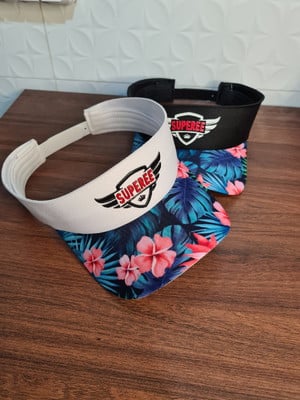 Viseiras personalizadas de elástico para esporte