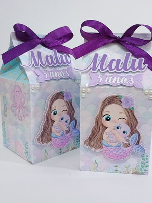 Caixa milk sereia cute
