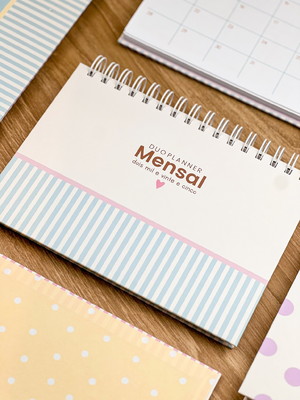 Planner mensal duo 2025 permanente