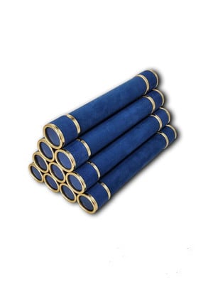 10 canudos para formatura graduação em camurça azul marinho
