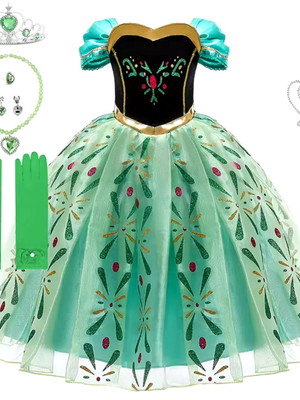 Vestido fantasia ana frozen 3-4 anos (299-4a)