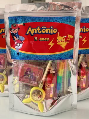 Kit lembrancinha papelaria fofa pokemon