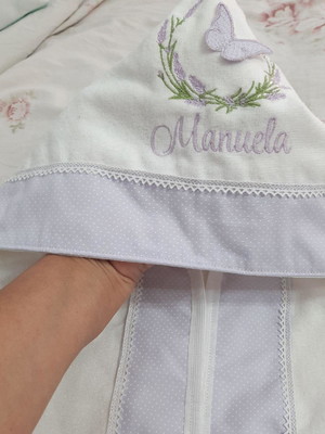 Toalha de banho infantil grande com capuz personalizada
