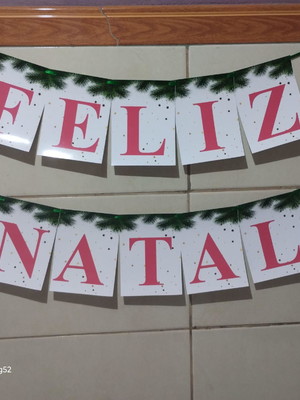 Bandeirolas feliz natal
