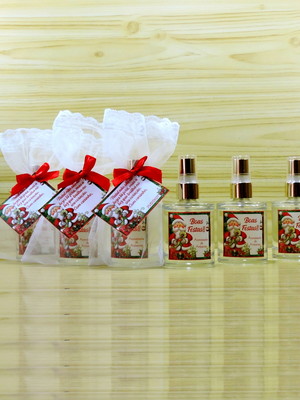 Lembrancinha home spray de natal amigo secreto amigo oculto