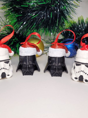 Kit ornamentos de natal - star wars - impressão 3d