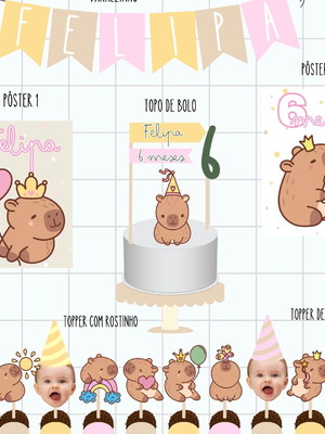 Kit só um bolinho - capivara