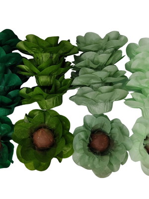 Kit forminhas para doces verde 40 unidades
