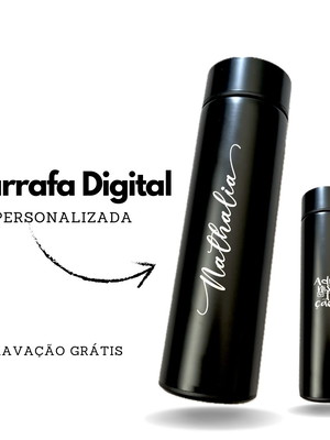 Garrafa térmica digital personalizada 500ml quente e fria