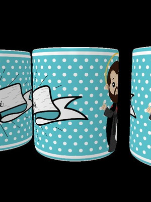 Caneca de porcelana personalizada santos catolico são jose 2