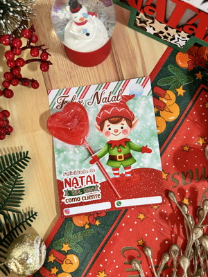 Pirulito personalizado natal