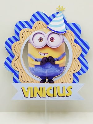 Topo de bolo minions (apliques)