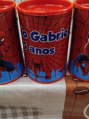 Cofrinhos personalizados homem aranha