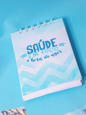 Bloquinho com 50 folhas personalizado