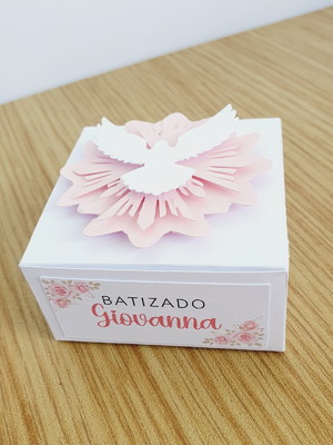 Caixa mini terço batizado