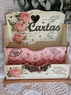 Porta cartas roses