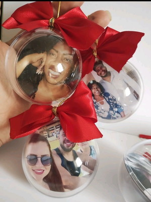 Bolinhas de natal com foto