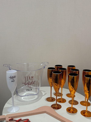 Kit taças metalizadas despedida de solteira