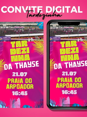 Convite digital com vídeo - tardezinha