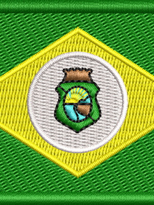 Patch bordado bandeira seu estado