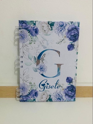 Caderno a5 de versículos personalizado com nome
