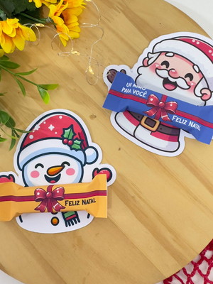 Cartão personalizado com bis natal