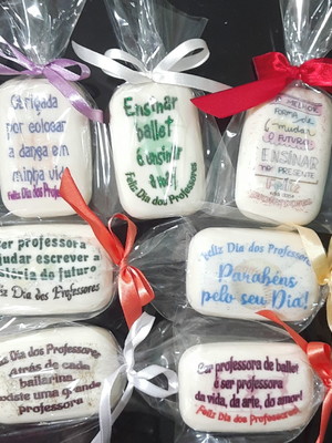 Sabonete personalizado dia dos professores