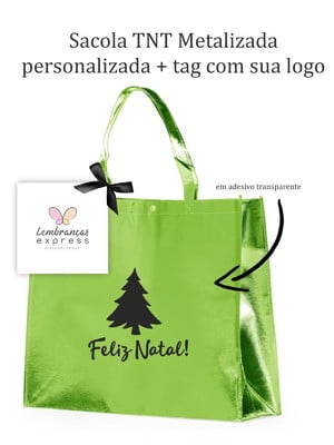 Sacola tnt metalizada personalizada p