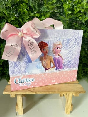 Sacolinha frozen com laço