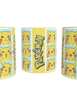 Caneca yellow poke eletro p.i.k.a.c.h.u