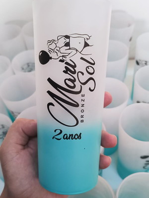 25 copos long drink degradê