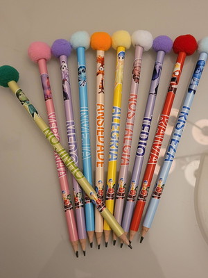 100 unidades -lápis personalizado - divertidamente - atacado