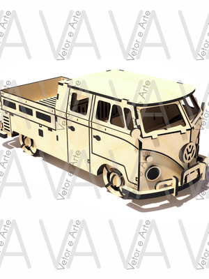 Vetor, kombi pickup, cnc laser