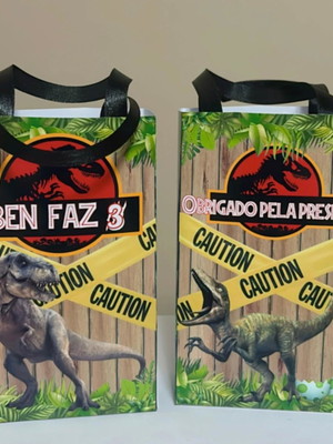 Sacolinha surpresa jurassic park- lembrancinhas