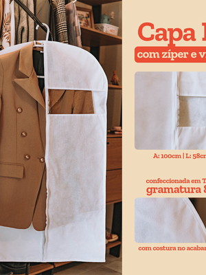 Kit 10 capas protetoras de tnt para casacos e roupas