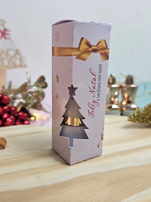 Cartão com hidratante labial natal