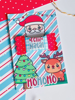 Card + balinhas natal