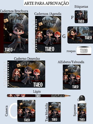 Etiqueta escolar harry potter