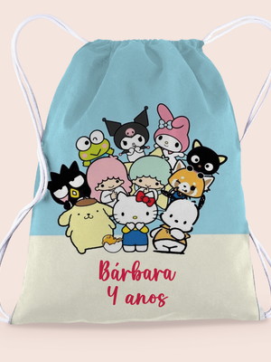 Mochilinha turma hello kitty