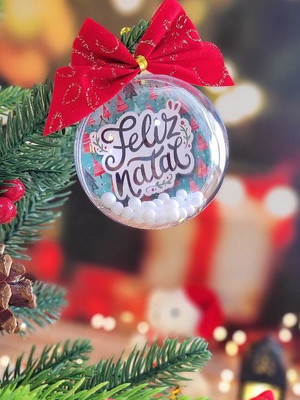10 bolinhas ,esfera de natal acrílica com foto