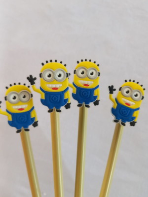 Lápis minions - lembrancinha