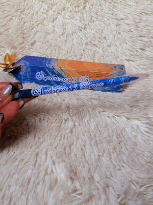 Caneta com caixinha personalizada tema van gogh