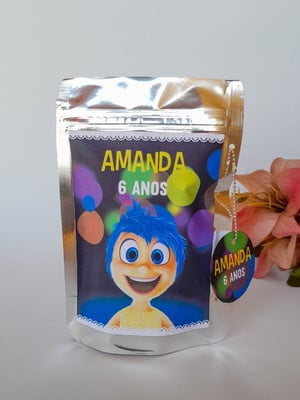 Saquinho metalizado personalizado divertidamente