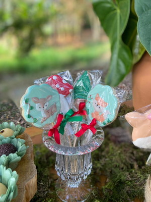 Biscoitos decorados bosque secreto