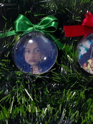 Bolas de natal com foto