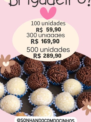 Cento de docinhos/brigadeiros