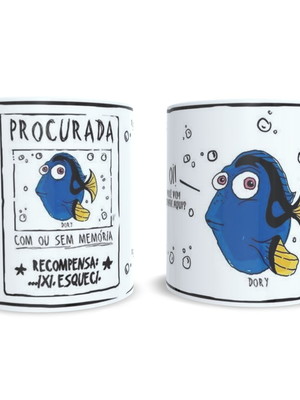 Caneca procurando dori esquecida