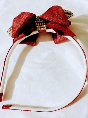 Tiara de laço de luxo