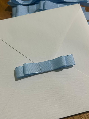 Laço duplo azul bebê